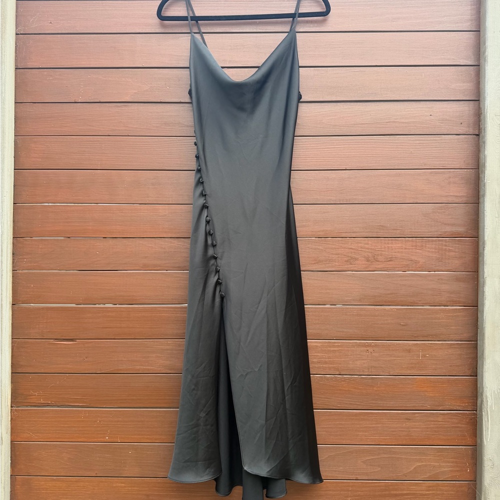 ZARA Elegant Black Slip Dress